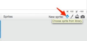 Choose sprite from library